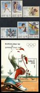 LAOS 1989 OLYMPICS BARCELONA 92, YVERT Nº 913/918 + BF 105 - MICHEL 1155-1160 + BLOCK 128 - SCOTT 926-931 + SS 932 - Gymnastics