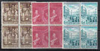 SS495 - VATICANO , Pio X Serie 281/283 In Quartina  *** - Unused Stamps