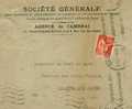 Paix 283 Sur Lettre De La Société Générale à Cambrai,  Pour Chalon-sur-Saône - 1932-39 Vrede