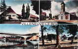 VILLENEUVE LE ROI ( Groupe Scolaire J.ferry , L'eglise , Le Pont , Le Kiosque ) CPSM - Villeneuve Le Roi