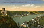 St-GOARHAUSEN Mit  Burg Katz U. Blick Auf St-Goar A. Rhein - Vue Sur La Ville Et Le Rhin Prise Du Château. - St. Goar