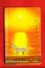 Japan Japon  Telefonkarte Télécarte Phonecard Telefoonkaart -  Nr.  110 - 011 Pferd Whisky   Sonne Sun Sonnenuntergang - Paarden