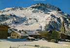 .VAL D'ISÈRE LE VIEUX VILLAGE AU FOND BERLLEVARDE ET SES PISTES - Val D'Isere