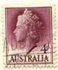 PIA - AUSTRALIA - 1957 : Elisabetta II - (Yv 235) - Gebruikt