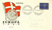 DENMARK  FDC MICHEL 386 EUROPA 1960 - 1960