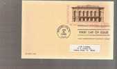 FDC Postal Card - Philadelphia Academy Of Music - Scott # UX96 - 1981-1990