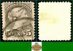 Canada (Unitrade & Scott # 38 -  Small Queens Issue / Émission Petites Reines) (o) F - Usados