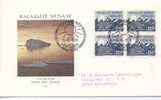 Greenland FDC Block Of 4 Amendment Of The Constitution 5-6-1978 With Cachet Sent To Denmark - FDC