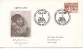 Greenland FDC Jorgen Brondlund 20-10-1977 With Cachet Sent To Denmark - FDC