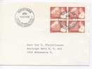 Greenland FDC Block Of 4 King Frederik 70th Birthsday 11-3-1969  Sent To Denmark - FDC