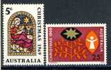 1969 Australia MNH  Christmas Scott # 466-467 - Neufs