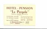 06 // NICE, Hotel Pension "La Pergola", Carte Publicitaire ** - Cafés, Hoteles, Restaurantes