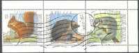 BELGIË/BELGIQUE:1992:Y.24 78,79,80 °se Tenant(C2477):EEKHOORN,EC UREUIL,SQUIRREL,HERISSON, HEDGEHOG,RELMUIS,LOIR,DOR MOU - Rodents