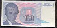 YOUGOSLAVIE / YUGOSLAVIA -  2 X 100 DINARS 1994 - Pick 139 - Yugoslavia