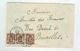 Lettre TP Sceau Etat TAMINES 1941 Vers Bruxelles  --  B1/157 - 1935-1949 Small Seal Of The State