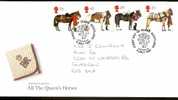 Great Britain 1997  All The Queen`s Horses. FDC.  Special  Scottish Postmark - 1991-00 Ediciones Decimales