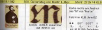 Luther 1982 DDR 2755,4-Block Plus KB II Mit Abart F4,f9 ** 12€ Defekte I/M Gemälde Junker Error On Stamp Bloc Bf Germany - Abarten Und Kuriositäten