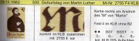 Luther 1982 DDR 2755,4-Block Plus KB II Mit Abart F4,f9 ** 12€ Defekte I/M Gemälde Junker Error On Stamp Bloc Bf Germany - Varietà E Curiosità