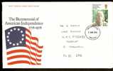 Great Britain 1976 Bicent.of American Revolution. FDC. Lincoln Postmark - 1971-1980 Decimal Issues