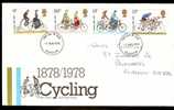 Great Britain 1978 British Cycling And Touring Club Centenaries. FDC. Glasgow Postmark - 1971-1980 Decimal Issues