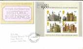 Great Britain 1978 Historic Buildings. FDC. Bromley Postmark (Mini Sheet) - 1971-1980 Decimal Issues