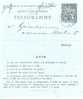 REF LVP6 - FRANCE CARTE LETTRE PNEUMATIQUE TYPE CHAPLAIN 50c NOIR 9 LIGNES - Neumáticos