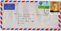 Ouganda:  Lettre Avion Vers Jersey Avec Timbres Ballons Mongolfière Et Noel 1991 - Ouganda (1962-...)