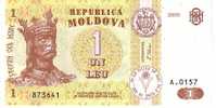 MOLDAVIE  1 Leu  Emission De 2006   Pick 8     ***** BILLET  NEUF ***** - Moldavia