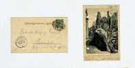 1904 Österreich KuK Böhmen Gruss Aus Den Adlersbacher Felsen S/W Postkarte - Boehmen Und Maehren
