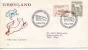 Greenland FDC KGH. 200 Years Anniversary 16-5-1974 Complete With Cachet Sent To Denmark - Autres & Non Classés