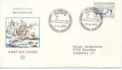 Greenland FDC 17-4-1975 The Schooner SEAHORSE With Cachet Sent To Denmark - Other & Unclassified