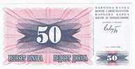 Bosnia-Herzegovina 50 Dinara -UNC-1992 Year - Bosnia And Herzegovina