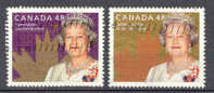 Canada 2002/3 Mi. 2022 + 2115 Queen Elizabeth Coronation Couronnement  & Golden Jubilee - Usados