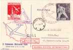 POLOGNE-POSTE AERIENNE-16-4-1963 AVEC VIGNETTE - Vliegtuigen