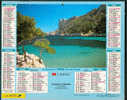 CALENDRIER 1994 : L'Almanach Du Facteur, Lavigne, Calanque De Sormiou, Cap Ferrat, Complet, TBE - Grossformat : 1991-00