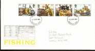 Great Britain 1981  Fishing Industry  FDC. Bromley,Kent Cancel - 1981-1990 Em. Décimales