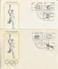 Jeux Olympiques 1964  Allemagne DDR  FDC  Cyclisme, Judo, Volleyball, Hippisme, Plongeon - Sommer 1964: Tokio