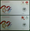 2008 CHINA EMBLEM&MASCOT OF BEIJING PARAOLYMPIC Games COVERS - Ete 2008: Pékin