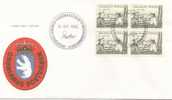 Greenland FDC Block Of 4 16-10-1980 Ejnar Mikkelsen  With Cachet - Autres & Non Classés