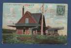 CANADA - CP S And L RAILWAY STATION - LOUISBURG - C. B. - CIRCULEE EN 1907 - THE CAP BRETON POST CARD Co SYDNEY C. B. - Otros & Sin Clasificación