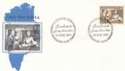 Greenland FDC 29.5.1980 150th Anniversary Of Public Libraries  With Cachet - Otros & Sin Clasificación