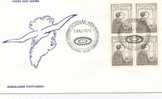 Greenland FDC Block Of 4 Internal Autonomy 1-5-1979 With Cachet - Other & Unclassified
