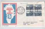 Greenland FDC Block Of 4 Amendment Of The Constitution 5-6-1978 With Cachet Sent - Sonstige & Ohne Zuordnung