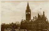 MANCHESTER  - Town Hall  - Albert Square -  VG  1957  - (29) - Manchester