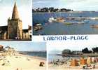 CPSM.  LARMOR PLAGE. L´EGLISE . LE PORT ET LES PLAGES. DATEE 1967. DENTELLEE. - Larmor-Plage