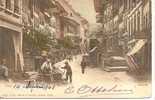 THUN-thoune-  Belle Rue Animée -cpa Colorisée écrite 14/09/1902 - Thun