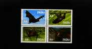 PALAU - 1987  PALAU FRUIT BAT BLOCK   MINT NH - Palau