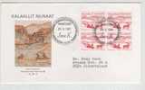 Greenland FDC Block Of 4 26.3.1981 The Painter Jens Kreutzmann  With Cachet  Sent To Denmark - Altri & Non Classificati