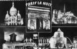 PARIGI  - Parigi Di Notte  Vedute  -    VG  1960  - (47) - Paris By Night