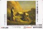 Carte Japon - PEINTURE FRANCE - J-F MILLET / LE RAMASSAGE DU FOIN / MUSEE DU LOUVRE - Japan Painting Card - 34 - Peinture